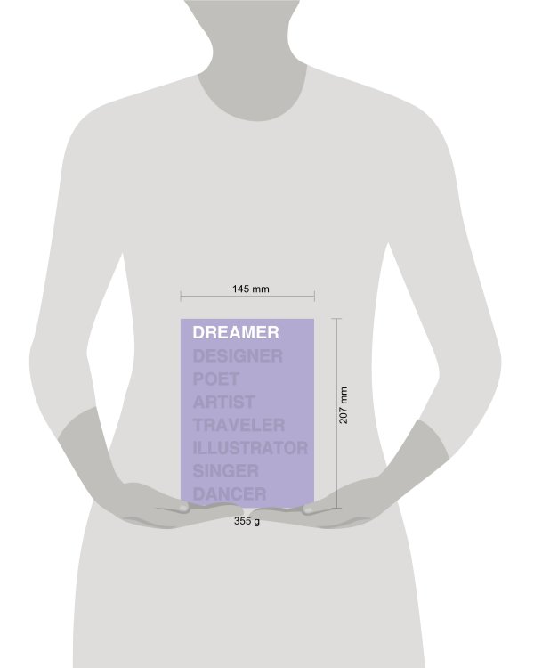 Ежедневник Dreamer (лавандовый). А5, твердый переплет, блинтовое тиснение, полусупер, 224 стр.