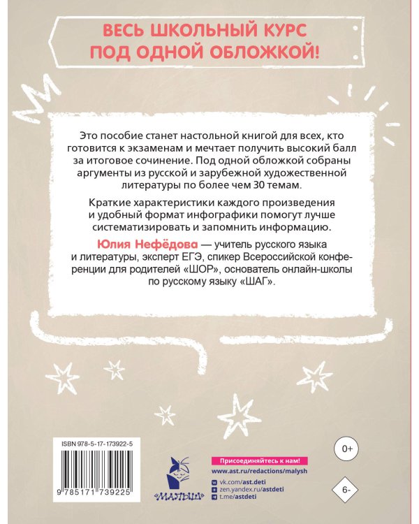 Литературные аргументы. Подготовка к сочинению за час
