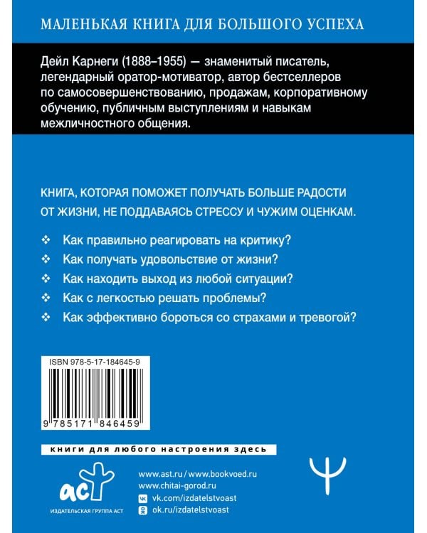 Как перестать беспокоиться и начать жить. Быстрый курс обретения спокойствия