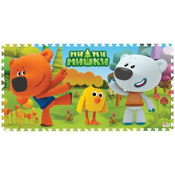 "ИГРАЕМ ВМЕСТЕ" НАСТОЛЬНЫЕ ИГРЫ (Умка) КОВРИК-ПАЗЛ "ИГРАЕМ ВМЕСТЕ" "МИМИМИШКИ" 8 СЕГМЕНТОВ, КАЖДЫЙ 31.5*31.5СМ В ПАК. в кор.12шт