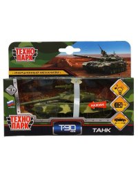 Модель металл свет-звук ТАНК Т-90 12см,,инер,подвиж.д. кор. Технопарк в кор.2*48шт