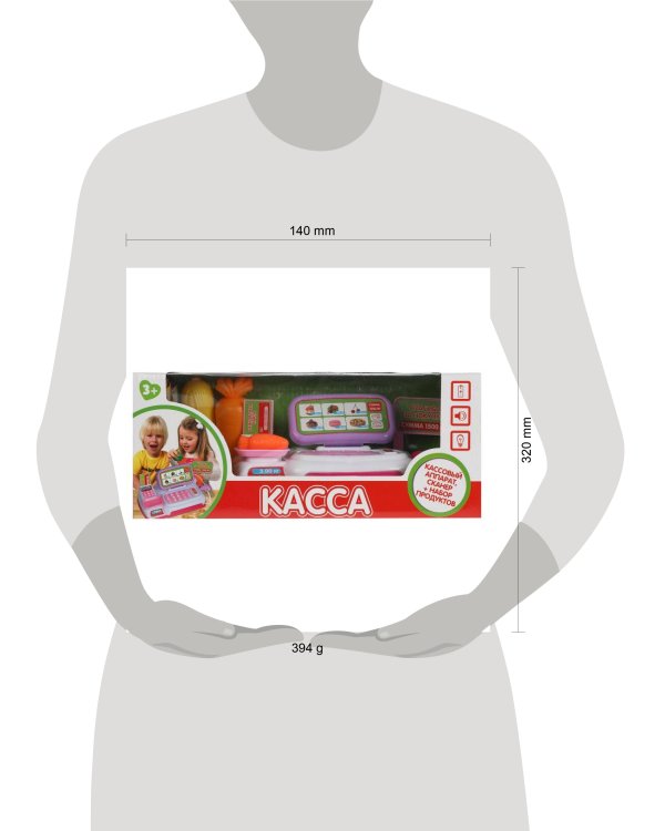 Касса (свет, звук), в кор., 32*13,5*13см ИГРАЕМ ВМЕСТЕ в кор.2*27шт