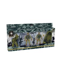 Военный игровой набор "Солдаты"(две фигур.,лодка,мотоцикл,в кор.)(36,5x4,5x20 cм) ( Арт. 2180029)