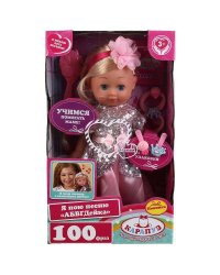 Кукла озвученная АБВГДЕЙКА песня Оленька 30 см, расческа, кор КАРАПУЗ в кор.24шт