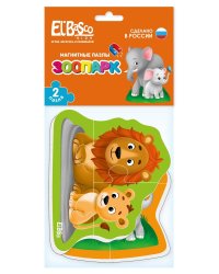 Магнитный пазл "Зоопарк"