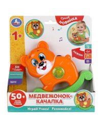 Медвежонок-качалка 50 песен,стихов,звуков.свет.кор.бат. Умка в кор.72шт