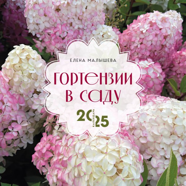 Календари настенные 2025 (300х300) Гортензии в саду. Календарь настенный на 2025 год (300х300 мм)