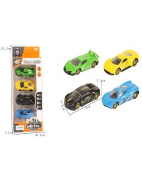 Машинка металлическая "Гоночная"(7х3х1,5 см)(4 вида микс)в коробке ( Арт. 2176235)