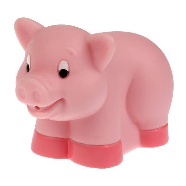 ИГРУШКИ ДЛЯ ВАННОЙ (Умка) Игрушка для ванны свинка сетка, хенгтег КАПИТОШКА в кор.100шт