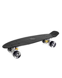 Скейтборд (56х15х10) дека пластик, основа аллюм., колеса ПУ 60мм ( Арт. WX-201BL)