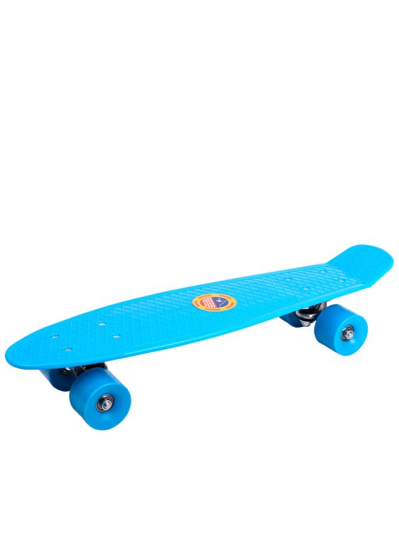 Скейтборд (56х15х10) дека пластик, основа аллюм., колеса ПВХ 60мм ( Арт. M550-1B)