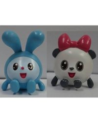 Игрушки пластизоль для купания "Играем вместе" Малышарики (Крошик+Панди) в сетке в кор.50шт