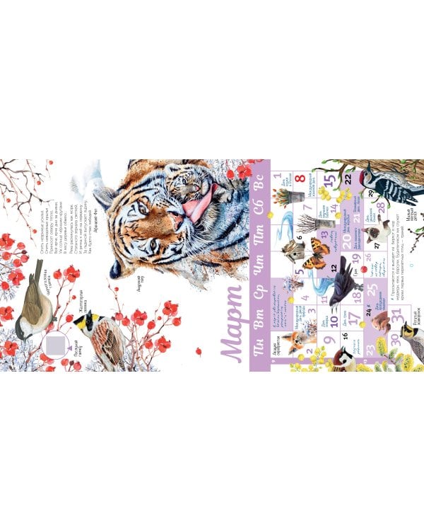 Календарь живой природы с голосами животных 2026 год