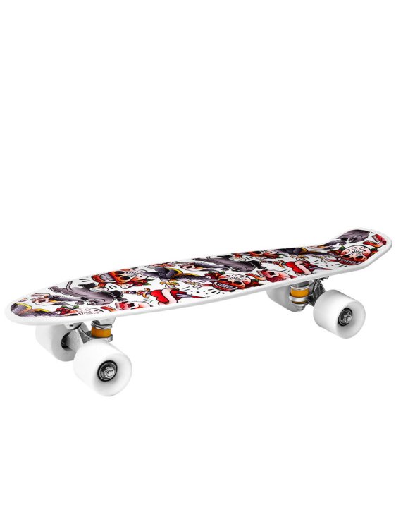 Пенниборд пластик (56х15) (колеса PU,макс.вес 50 кг) рисунок камуфляж (арт.883-1)