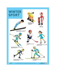 Плакаты (англ). Winter Sport (Зимние виды спорта)