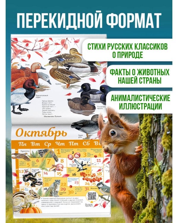 Календарь живой природы с голосами животных 2026 год