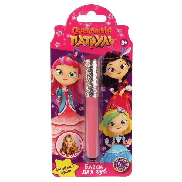 Блеск для губ СКАЗОЧНЫЙ ПАТРУЛЬ розовый МИЛАЯ ЛЕДИ в кор.30*12шт