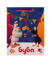 Пакет малый m БУБА 18*22,7*10 см, буба ЧУДО ПРАЗДНИК в кор.150шт