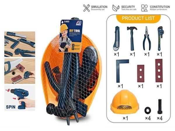 Набор инструментов "Мастер"(21х17 см) (16 предметов,в сетке) (Арт. 2318226)