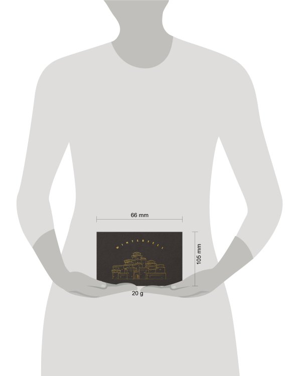 Игра Престолов. Кардхолдер (Винтерфелл) (в форме книжки, 215х65 мм)