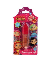 Косметика ДЛЯ ДЕВОЧЕК СКАЗОЧНЫЙ ПАТРУЛЬ блеск для губ,  оранжевый, 7мл блис МИЛАЯ ЛЕДИ в кор.4*24шт