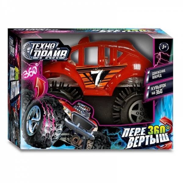 МАШИНЫ ПЕРЕВЕРТЫШИ (Умка) Машина-перевертыш на бат., кор.11*8*8см ТЕХНОДРАЙВ в кор.2*120шт