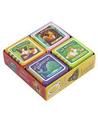 Мини-книжки ЭВА. Про зверят.  Комплект 4 книги