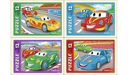 ПАЗЛЫ 12 элементов. ГОНОЧНЫЕ ТАЧКИ (Арт. П12-6834) кратно 32