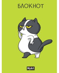 MyArt. БЛОКНОТ в клетку В тренде. Кот-модель