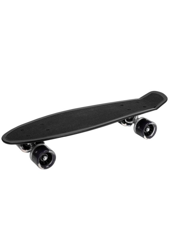 Скейтборд пластик,основа аллюм.,антискольз(56х15х10)(колеса ПУ 60мм со светом) (Арт.HB210805-6)