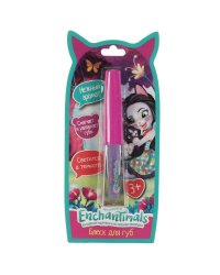 Косметика ДЛЯ ДЕВОЧЕК ЭНЧЕНТИМАЛС блеск для губ 3мл, фиол свет темн, блист МИЛАЯ ЛЕДИ в кор.6*24шт