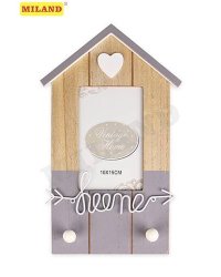 Держатель для ключей/одежды с фотографией Милый дом (2 крючка) УД-5073