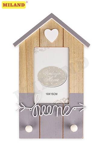 Держатель для ключей/одежды с фотографией Милый дом (2 крючка) УД-5073