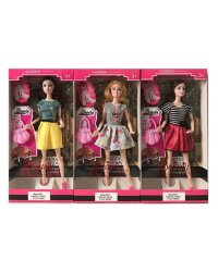 Кукла (28 см) "Вечерняя прогулка Дарьи"(сумочка,шарнирная, микс: 3 вида,в кор.) ( Арт. 2223759)