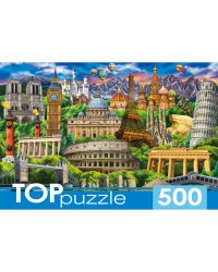 TOPpuzzle. ПАЗЛЫ 500 элементов. П500-0733 ДОСТОПРИМЕЧАТЕЛЬНОСТИ МИРА