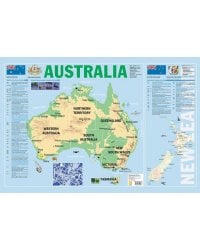 Карта АВСТРАЛИИ на английском языке (58 х 87 см)