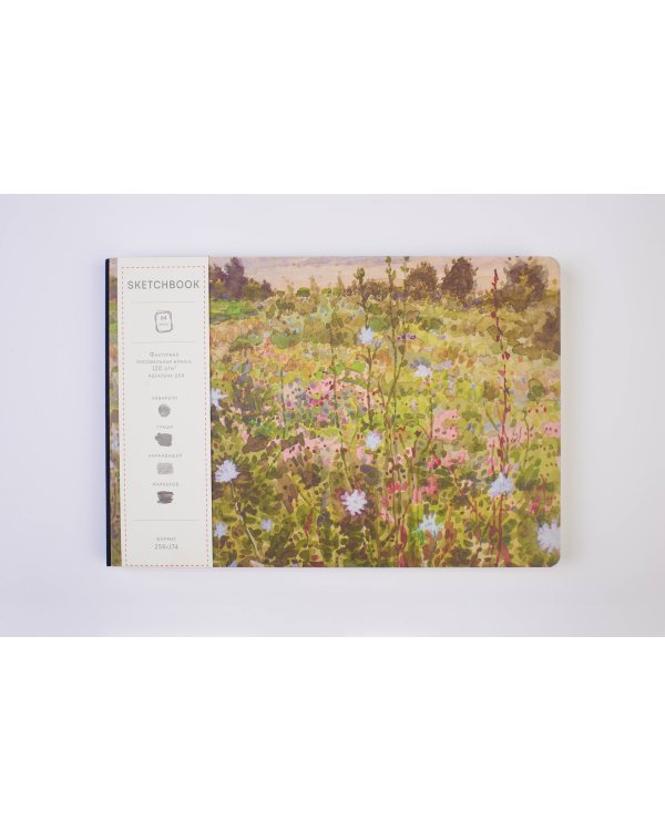 Скетчбук. Весенние цветы (формат В5, 128 стр, открытый корешок, бумага слоновая кость)