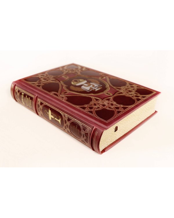 Врачи. Всемирная история медицины в лицах. Книга в коллекционном кожаном переплете ручной работы с окрашенным и золоченым обрезом и многоцветным тиснением