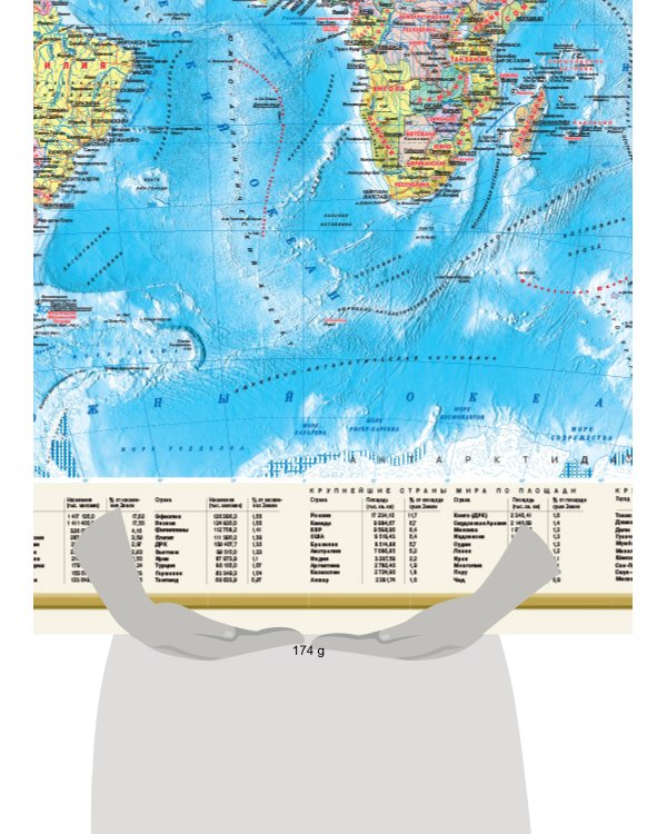 Политическая карта мира А0 (в новых границах)