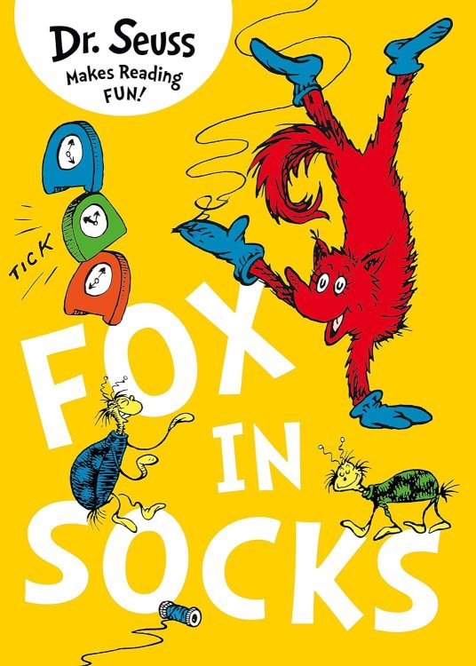 Обложка книги «Fox In Socks (Dr. Seuss ) Лис в носках (Доктор Сьюз) /Книги на английском языке», ISBN 9780007441556