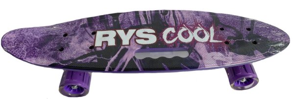 Скейтборд "Стремительный"  плас,основа аллюм.,(59х16,5х10)(колеса ПУ 60мм со свет) ( Арт. H1904-3/2)