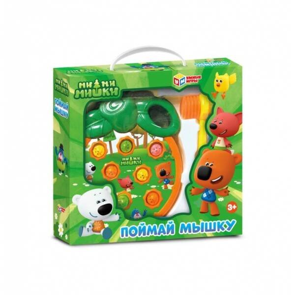 НАСТОЛЬНЫЕ ИГРЫ (Умка) Настольная игра поймай мышку, Ми-ми-мишки звук, кор.28*26*6,5см Умные игры в кор.2*30шт