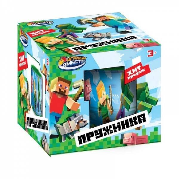 НАСТОЛЬНЫЕ ИГРЫ (Умка) Игра пружинка, кор.8,2*7,1*8,2см ИГРАЕМ ВМЕСТЕ в кор.2*180шт