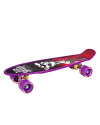 Скейтборд "Скорость-2"  пластик,основа аллюм.,(54х14,5х10)(колеса ПУ 60мм со светом) ( Арт. H1901/2)