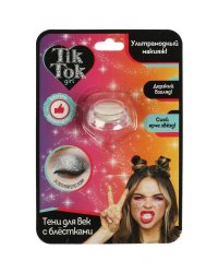 Тени для век с блестками розовые TIK TOK GIRL в кор.48*12шт