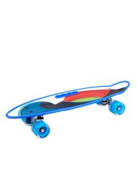 Скейтборд пластик,основа аллюм.,(58х16х10)(колеса ПУ 60мм со светом) ( Арт. SL-AS-4)