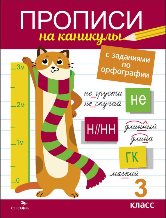 Прописи на каникулы с заданиями по орфографии.3 класс