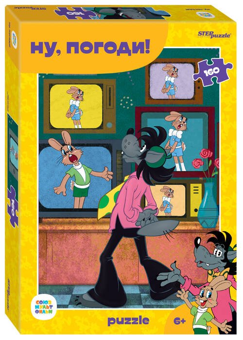160 (STEPpazzle) Мозаика "puzzle" 160 "Ну, погоди!" (С/м)
