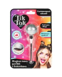 Жидкие тени для век зеленыеые, с блестками TIK TOK GIRL в кор.24*12шт