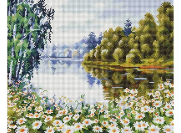 Мозаика на подрамнике В ромашковом краю (253-ST-S)